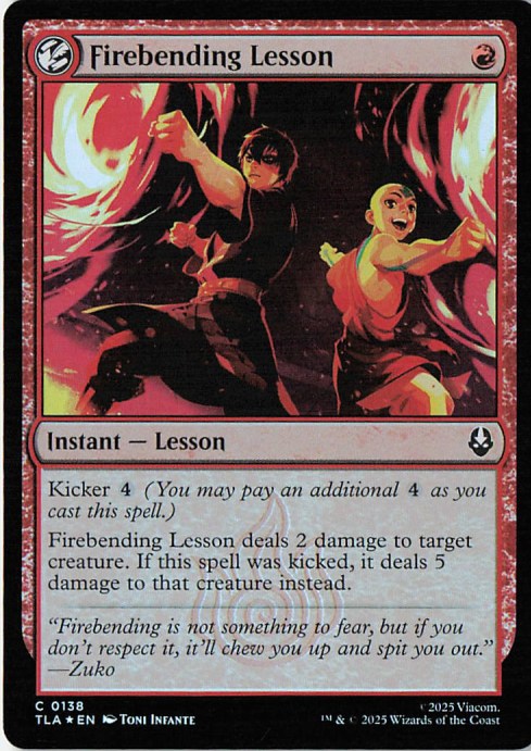 Firebending Lesson (holo)