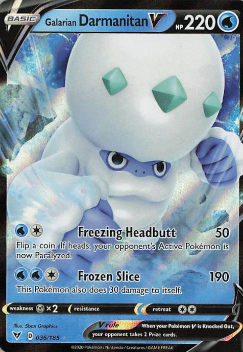 Galarian Darmanitan V - Vivid Voltage 036/185