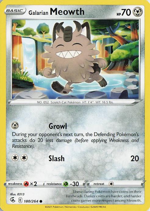Galarian Meowth - Fusion Strike 180/264