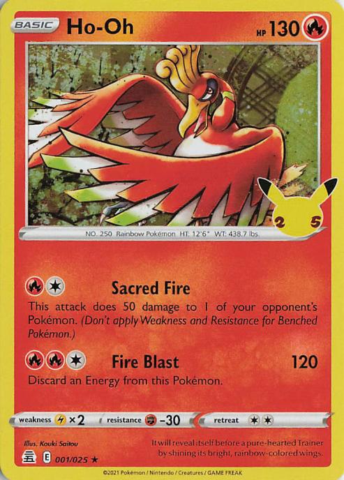 Ho-Oh - Celebrations 001/025 (Holo)