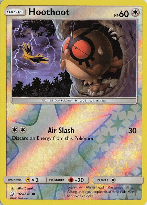 Hoothoot - Unified Minds 165/236 (Reverse Holo)