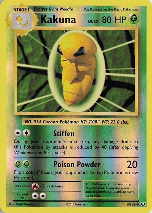 Kakuna 6/108 Evolutions Non-Holo