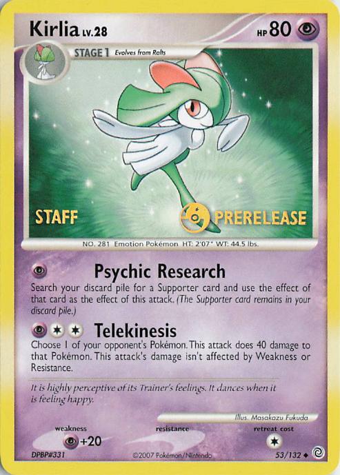 Kirlia 53-132 Secret Wonders Staff Prerelease