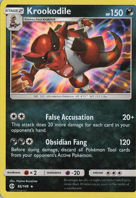 Krookodile - Burning Shadows 085/149 (Holo)