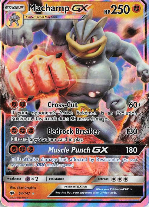 Machamp GX - Burning Shadows 64/147