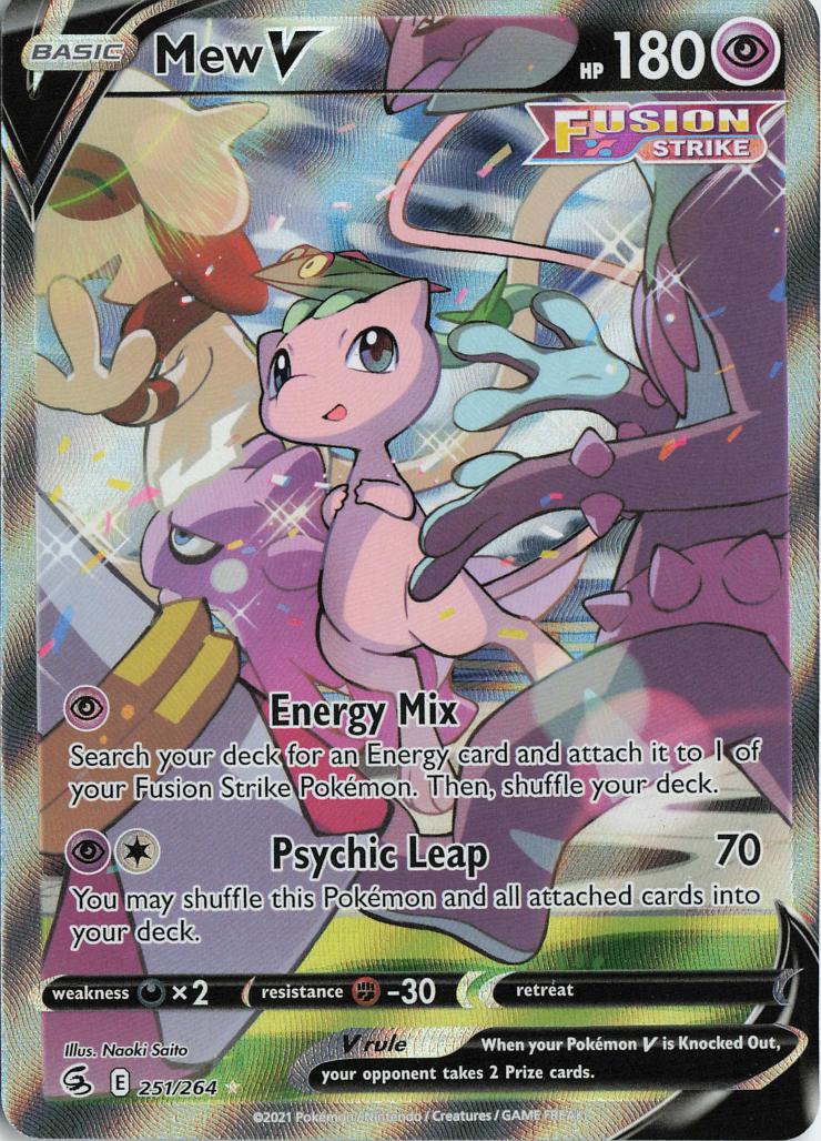 Mew V (Alternate Art) - Fusion Strike 251/264