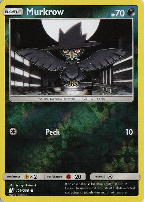 Murkrow - Unified Minds 129/236 (Reverse Holo)