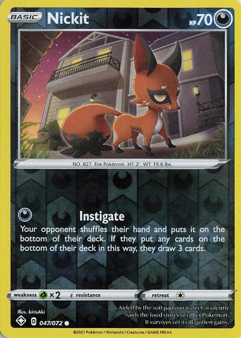 Nickit - Shining Fates 047/072 (Reverse Holo)