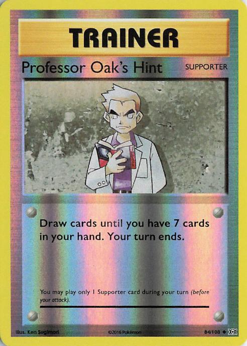Professor Oak's Hint 84/108 Evolutions