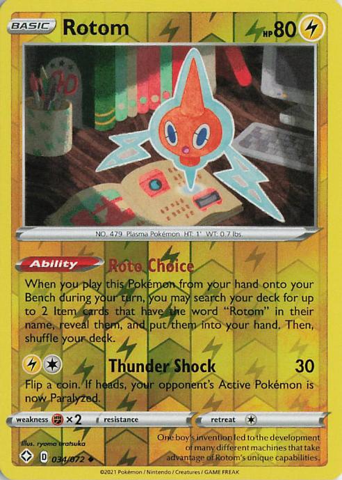 Rotom - Shining Fates 034/072 (Reverse Holo)