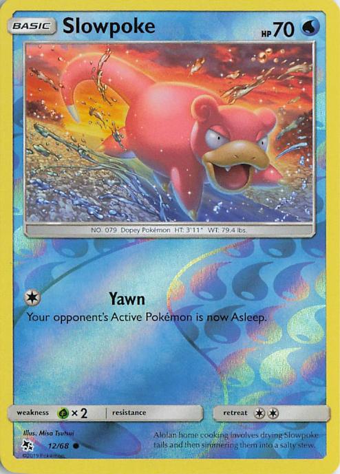 Slowpoke - Hidden Fates 012/068 (Reverse Holo)