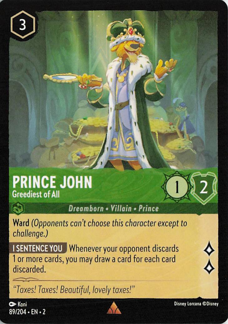 Prince John - Greediest of All - Rise of the Floodborn 89/204