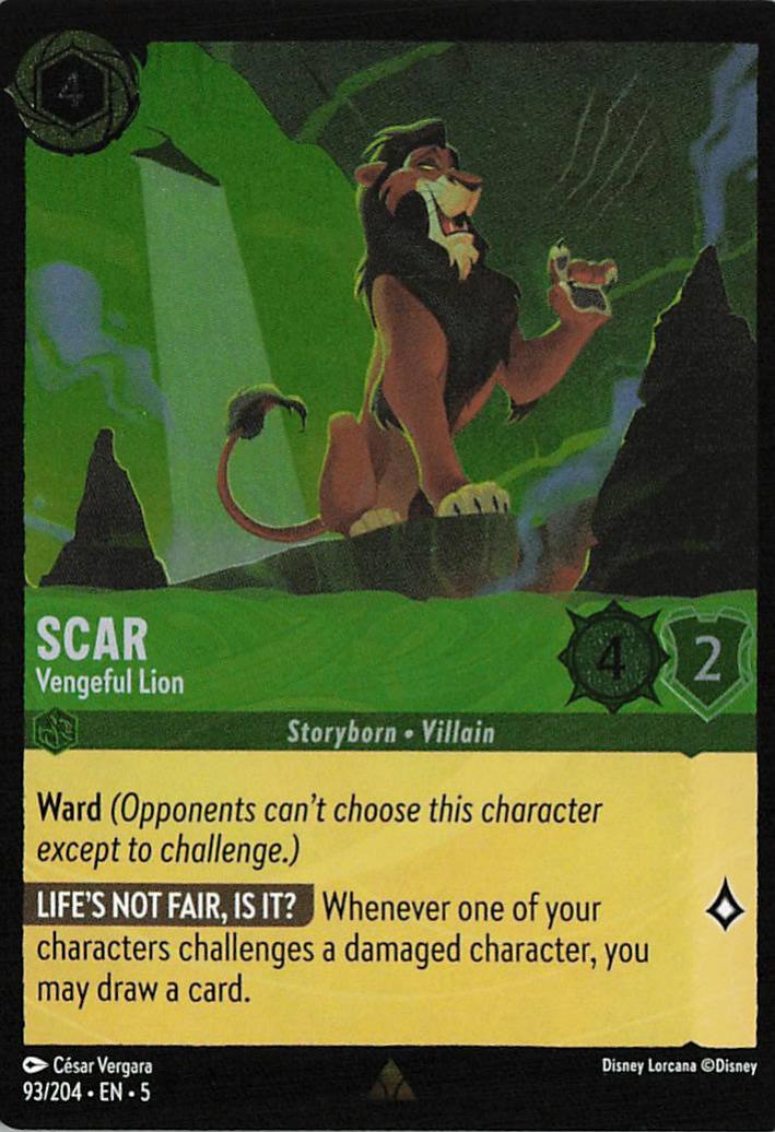 Scar - Vengeful Lion - Shimmering Skies 93/204