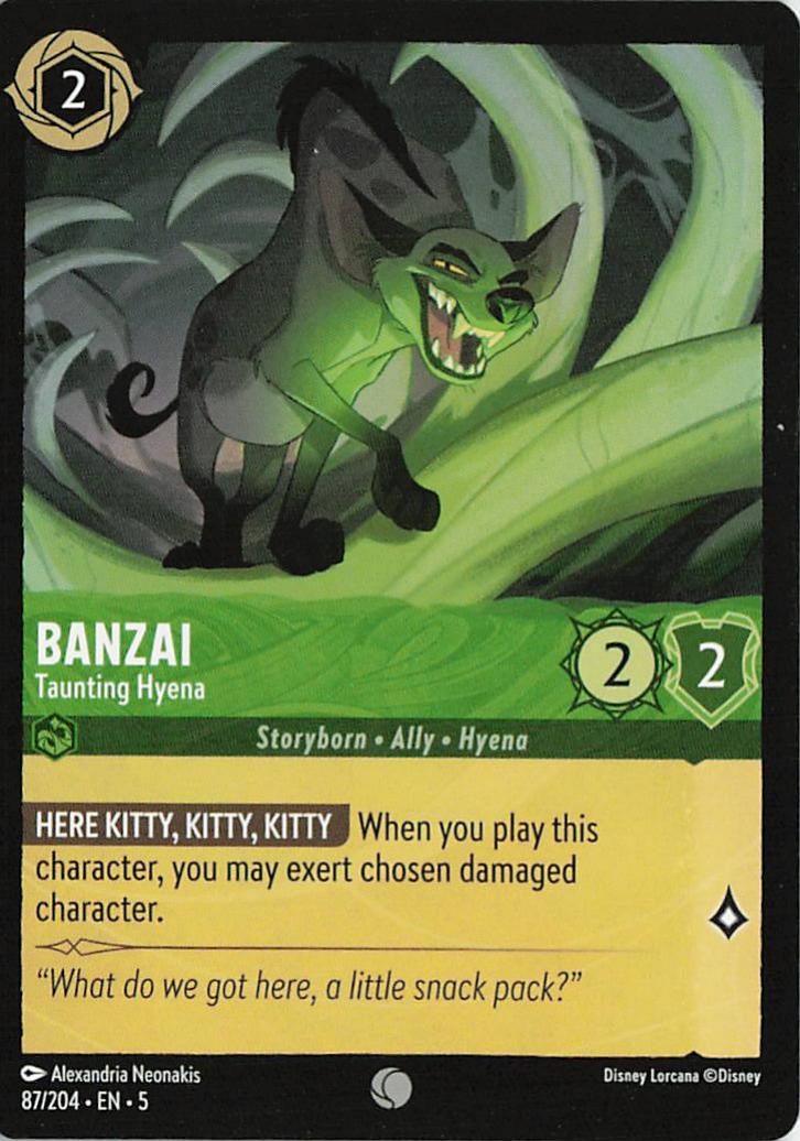 Banzai - Taunting Hyena - Shimmering Skies 87/204