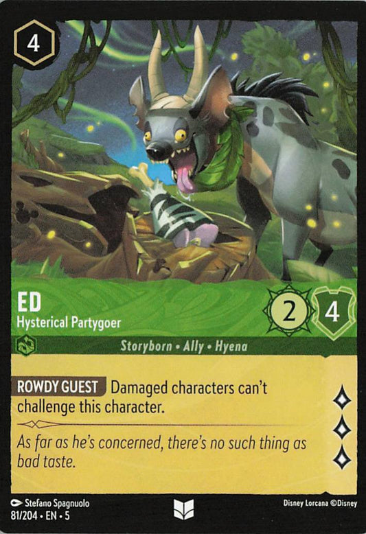 Ed - Hysterical Partygoer - Shimmering Skies 81/204