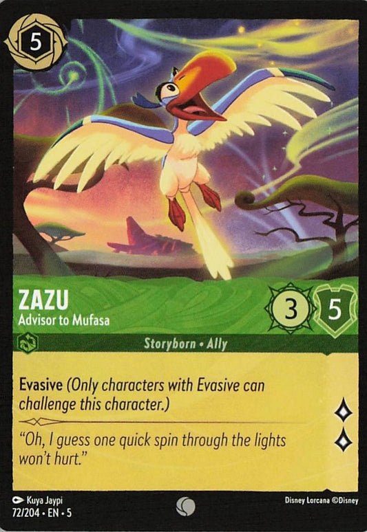 Zazu - Advisor to Mufasa - Shimmering Skies 72/204
