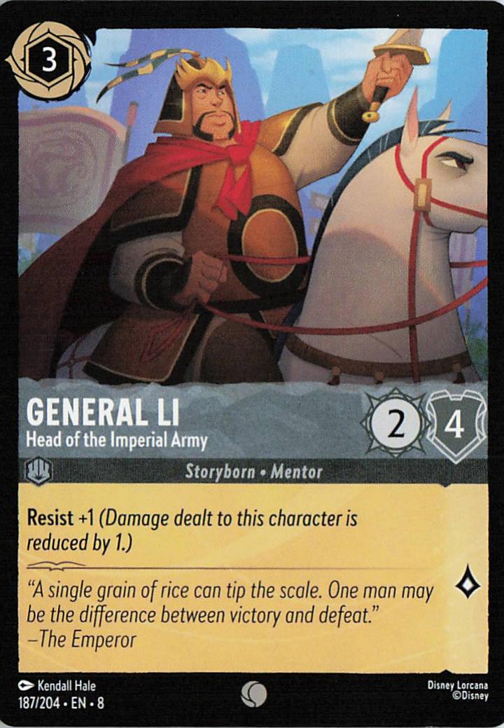General Li - Head of the Imperial Army - Reign of Jafar 187/204