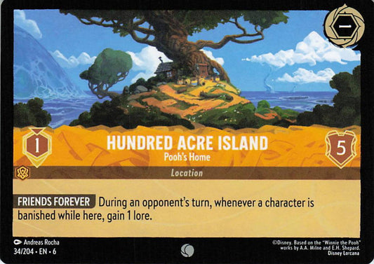 Hundred Acre Island - Pooh's Home - Azurite Sea 34/204