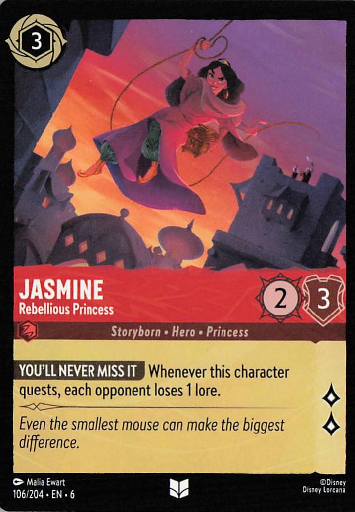 Jasmine - Rebellious Princess - Azurite Sea 106/204