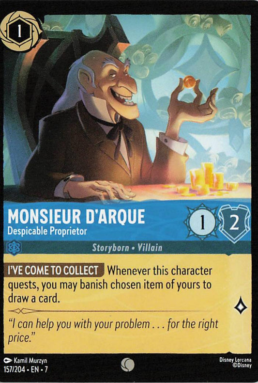 Monsieur D'Arque - Despicable Proprietor - Archazia's Island 157/204
