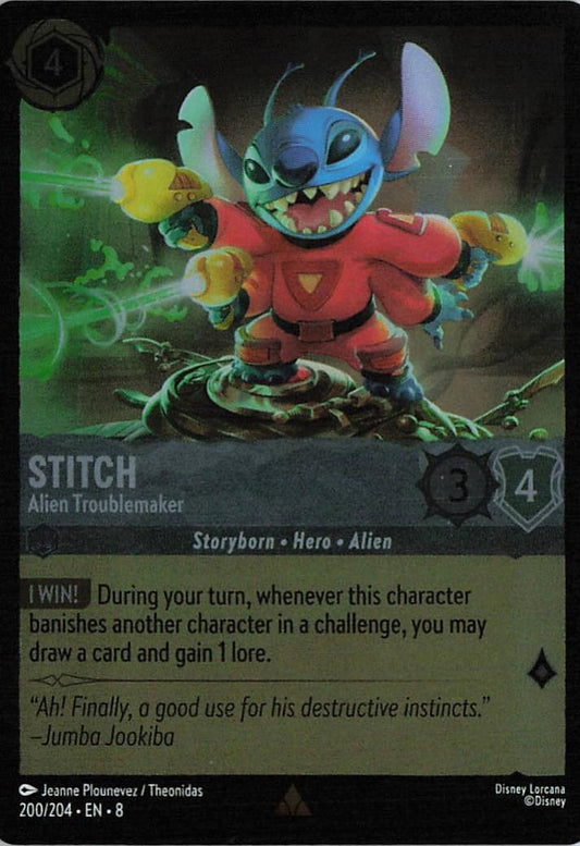 Stitch - Alien Troublemaker - Reign of Jafar 200/204 (Foil)