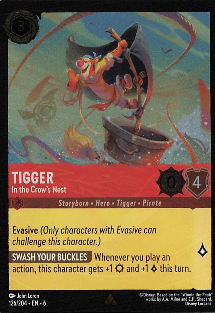 Tigger - In the Crow's Nest - Azurite Sea 126/204 (Foil)