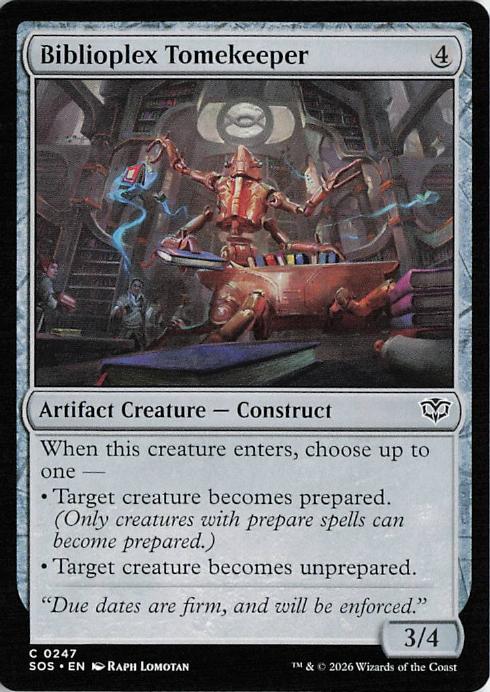 Biblioplex Tomekeeper - SOS 247 (MTG)