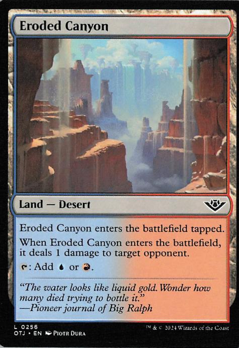 Eroded Canyon - OTJ 256 (MTG)