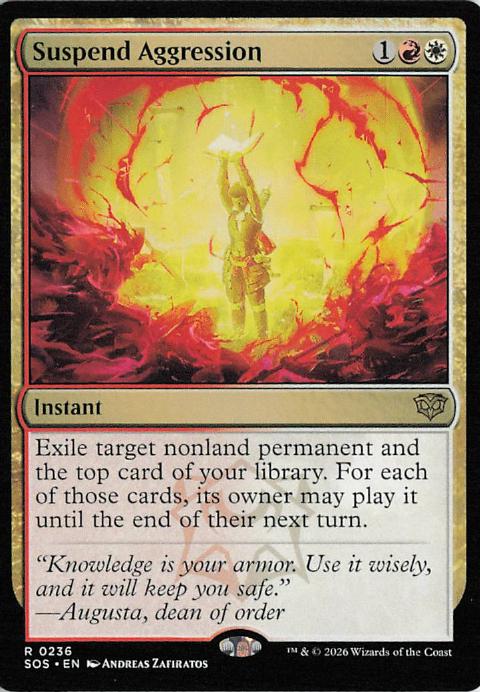 Suspend Aggression - SOS 236 (MTG)