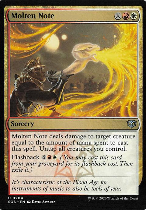 Molten Note - SOS 204 (MTG)