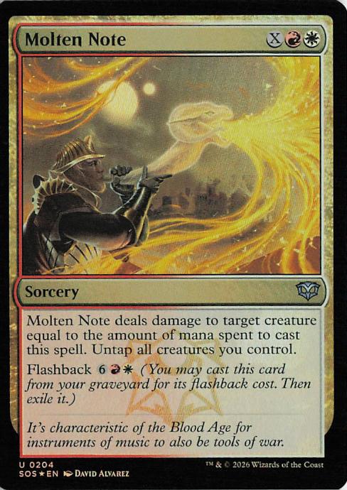 Molten Note - SOS 204 (MTG)