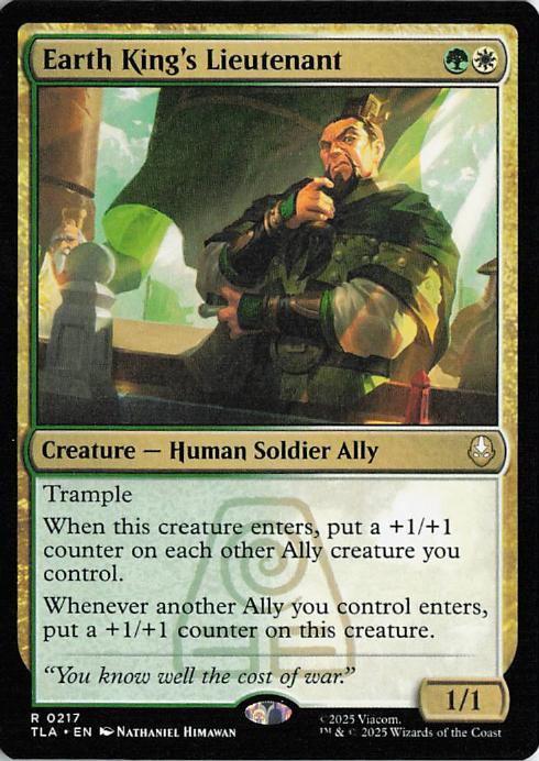 Earth King's Lieutenant - TLA 217 (MTG)