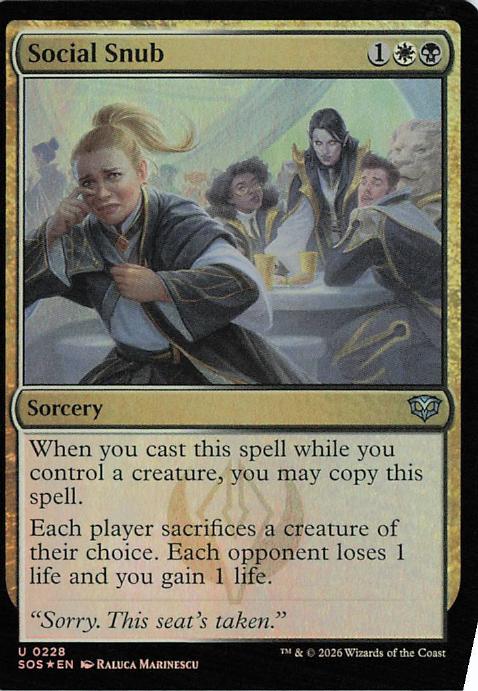 Social Snub - SOS 228 (MTG)