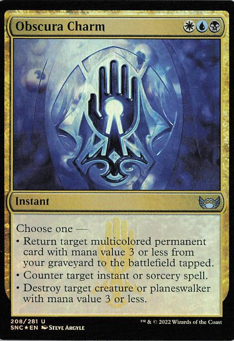 Obscura Charm - SNC 208 (MTG)