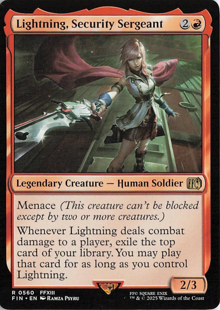 Lightning, Security Sergeant