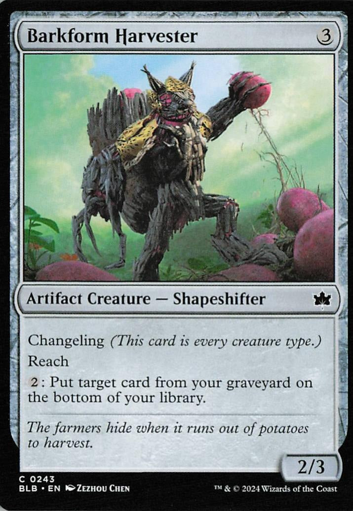 Barkform Harvester