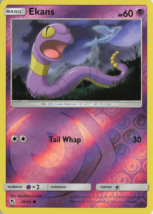 Ekans - Hidden Fates 26/68 (Reverse Holo)