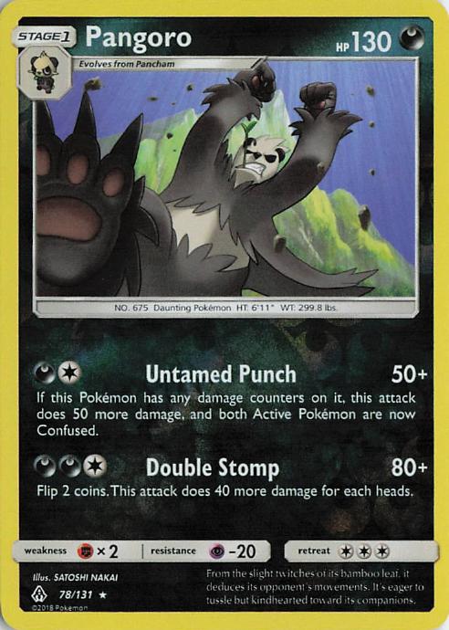 Pangoro - Forbidden Light 78/131 (Reverse Holo)