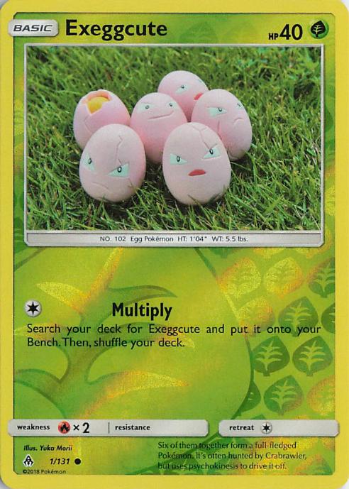 Exeggcute - Forbidden Light 1/131 (Reverse Holo)