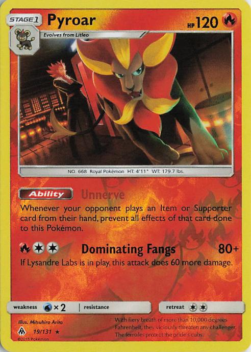 Pyroar - Forbidden Light 19/131 (Holo)