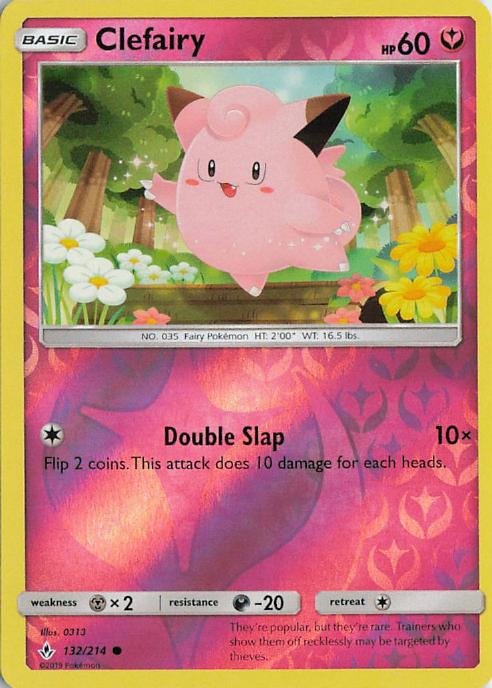 Clefairy - Unbroken Bonds 132/214 (Reverse Holo)
