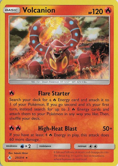 Volcanion - Unbroken Bonds 25/214 (Holo)