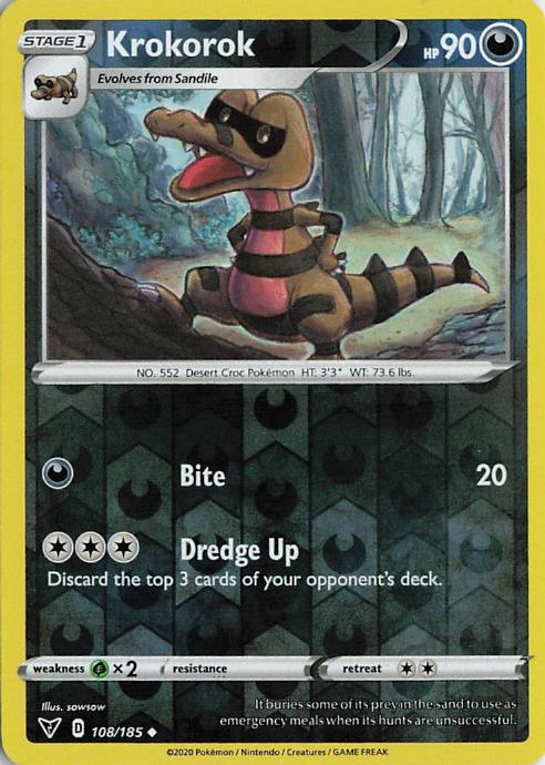 Krokorok - Vivid Voltage 108/185 (Reverse Holo)