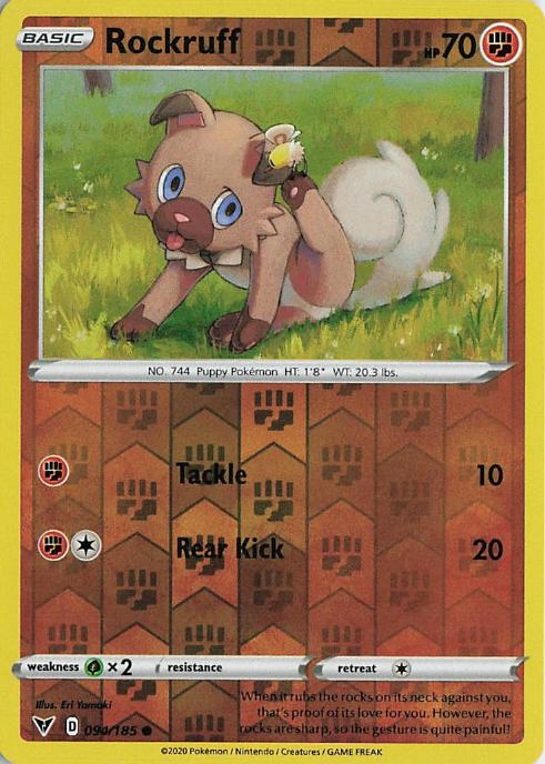 Rockruff - Vivid Voltage 094/185 (Reverse Holo)