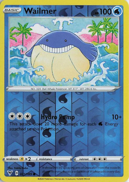 Wailmer - Vivid Voltage 031/185 (Reverse Holo)