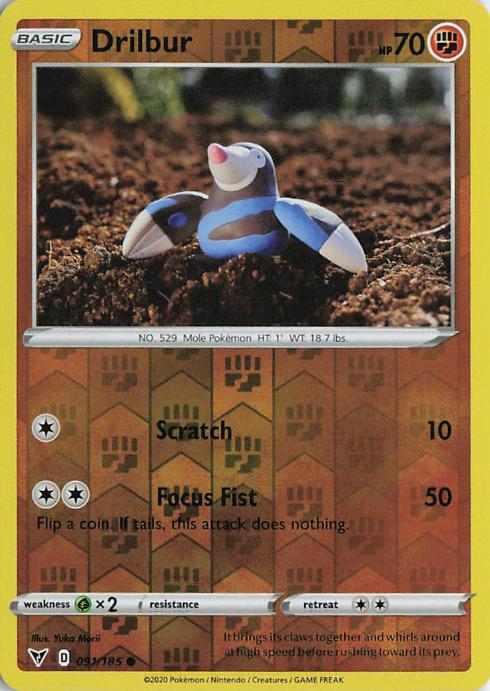 Drilbur - Vivid Voltage 091/185 (Reverse Holo)