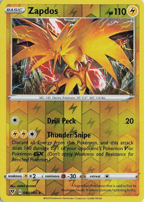 Zapdos - Vivid Voltage 048/185 (Holo)