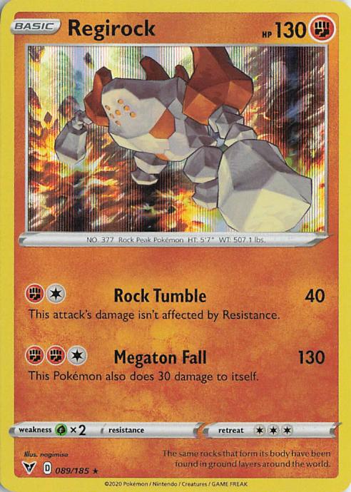Regirock - Vivid Voltage 089/185 (Holo)