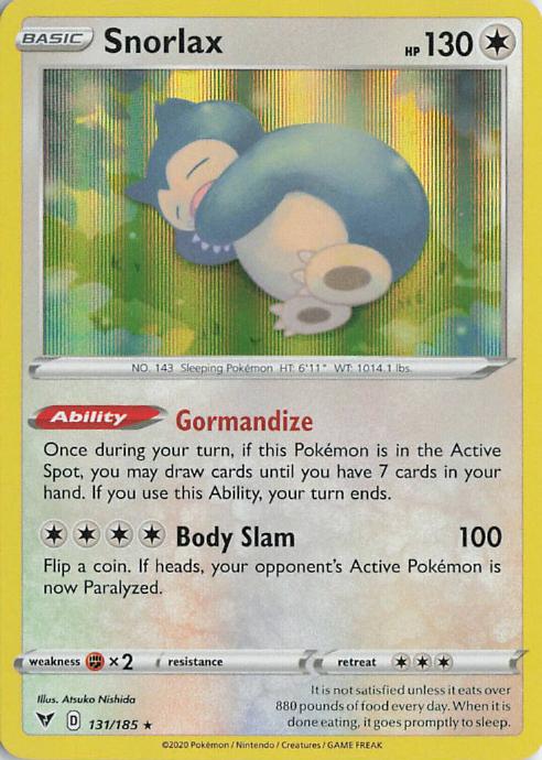 Snorlax - Vivid Voltage 131/185 (Holo)