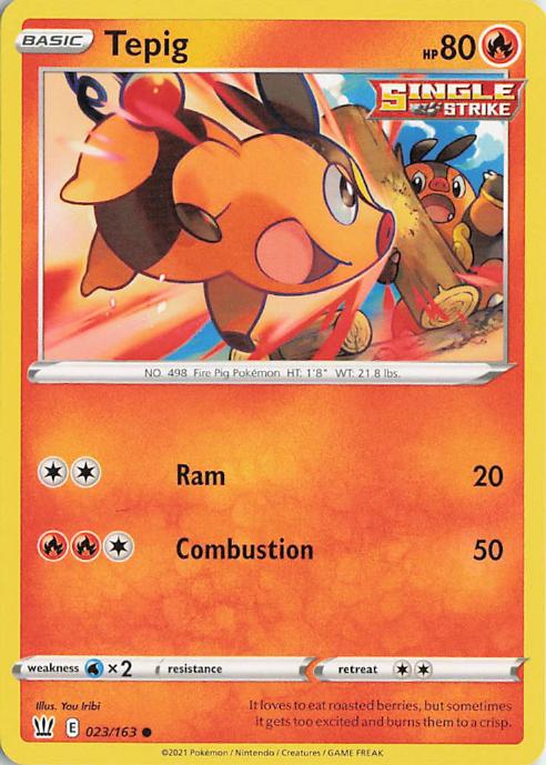 Tepig - Battle Styles 023/163